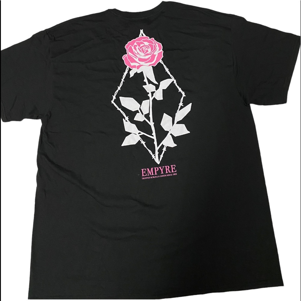 Empyre Rose Black T-Shirt Men's XLarge Skate Streetwear From Zumiez